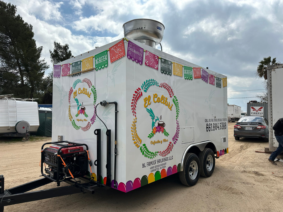 Add Full Custom Food Trailer Wrap