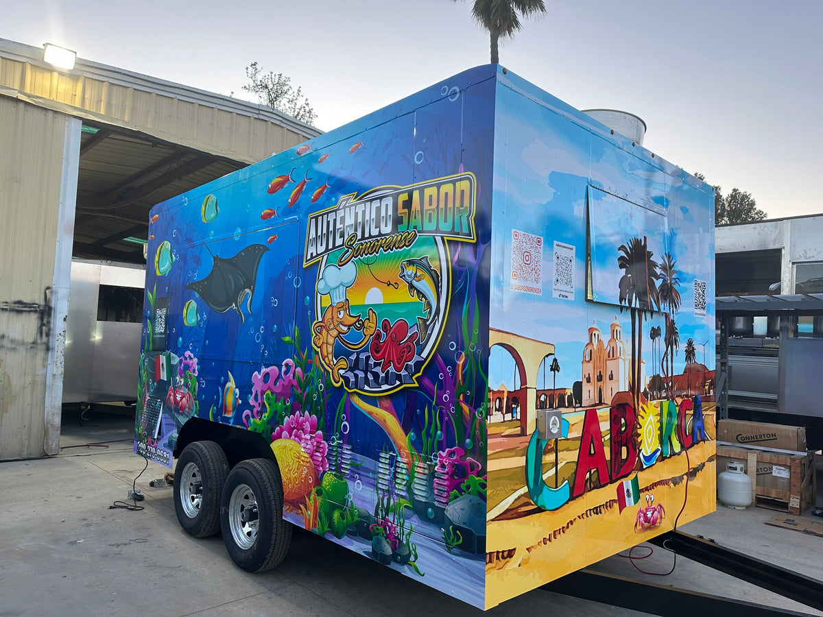 Add Full Custom Food Trailer Wrap